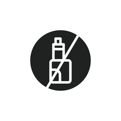 Poster - No Electronic Vaping icon web design in vector