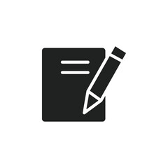 Poster - Note icon web design in vector
