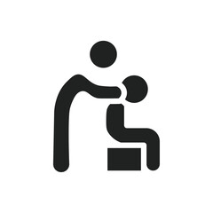 Aufkleber - physiotherapy icon web design in vector