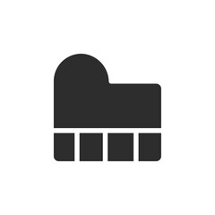 Aufkleber - Piano icon web design in vector