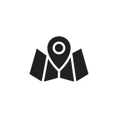 Poster - Pin on a map icon web design in vector