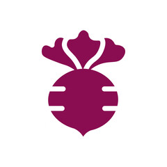 Aufkleber - radish icon web design in vector