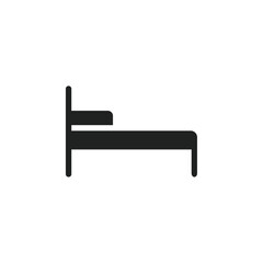 Aufkleber - Single bed icon web design in vector