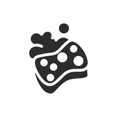 Poster - Sponge with foam icon web design in vector