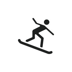 Poster - surfing icon web design in vector
