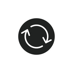 Poster - Synchronization icon web design in vector