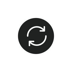 Poster - Synchronization icon web design in vector