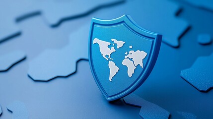 Poster - Cyber Security Shield Icon, Digital Data Network Security, Future Technology Background Concept for Digital Data Network Connections.
