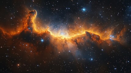 Wall Mural - Greate Nebula in deep space with stars. Deep scape. Astronomical wallpaper. 
