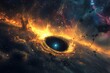 © Prism Trail - Fiery Nebula Swirling Around Cosmic Black Hole