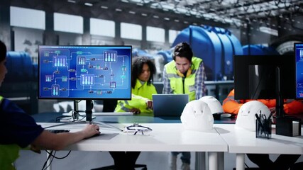 Aufkleber - Oil And Gas Automation. Diverse Workers