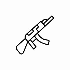 Wall Mural - gun weapon icon sign vector