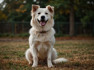 Wall Mural - Regal dog standing proudly.