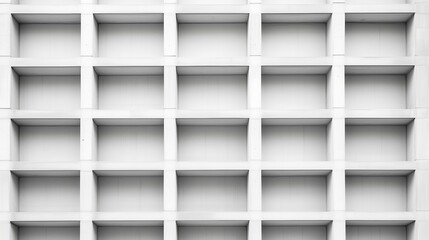 Poster - Modern architectural design with geometric patterns and clean lines in a minimalist structure