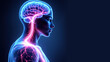 © Tameem - VNS Implantation - Image shows a detailed depiction of a patient with a vagus nerve stimulator implant.