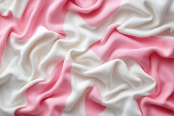 Poster - Soft Pink and White Fabric Texture for Background or Decoration