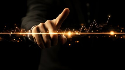 Poster - Golden Data Stream: A Hand Reaching Towards Future Technologies