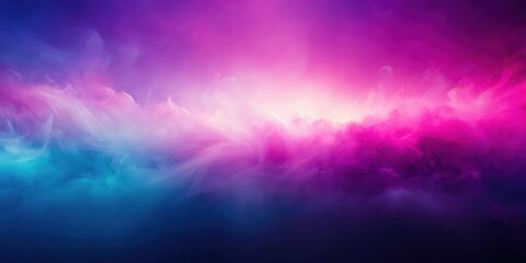 Poster - Abstract Dreamy Sky with Vivid Pink and Blue Swirling Clouds
