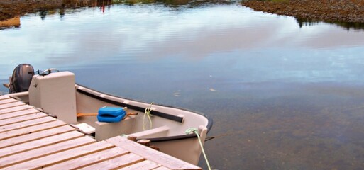 Wall Mural - boat at the pier