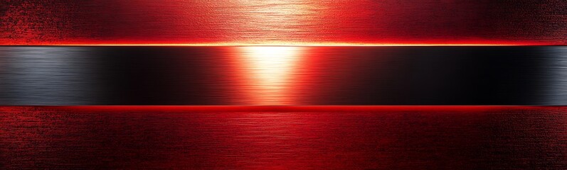 Fototapete - A striking image featuring a bold red background with a metallic sheen, perfect for design and marketing projects.