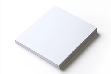 Aufkleber - Stack of blank white paper on white background