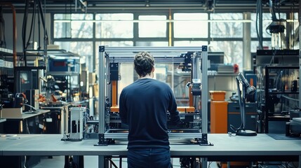 Poster - Large Scale 3D Printer in a Manufacturing Space Focusing on Intricate Prototype Creation with Advanced Technologies and Tools for Precision Engineering