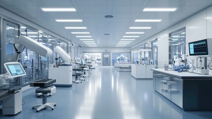 Poster - High-Precision Robotic Arms in a Modern Medical Device Assembly Laboratory Equipped with Advanced Technology and Cleanroom Environments