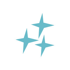 Poster - Stars icon. Flat design style eps 10. Isolated on white background. Bright colored simple icon illustration. 5 star graphic design elements