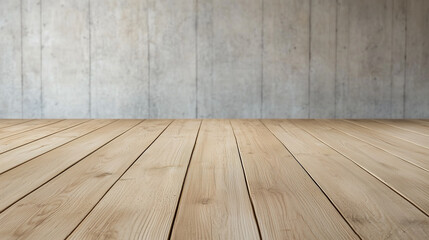 Poster - empty room with wood floor 