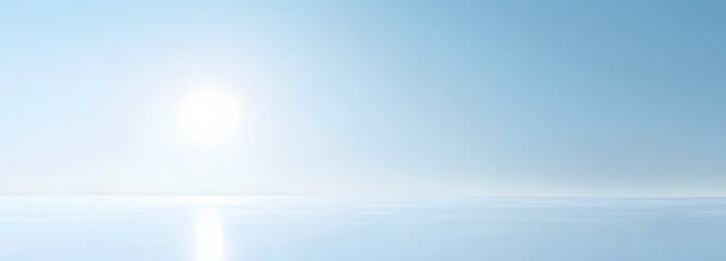 Wall Mural - clear pastel blue background with smooth light tones, offering a clean and spacious area for product
