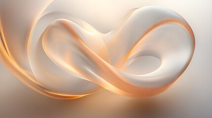 Fototapete - Dynamic abstract wave motion digital art studio visual art modern aesthetic close-up fluidity and movement