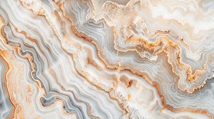 Wall Mural - detailed top-down photograph capturing the intricate veining and subtle variations of a marble textu