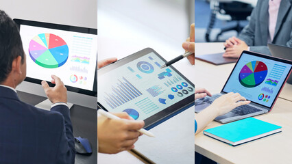 Aufkleber - business, chart, data, dx, conference, meeting, teamwork, discussion, graph, digital transformation,