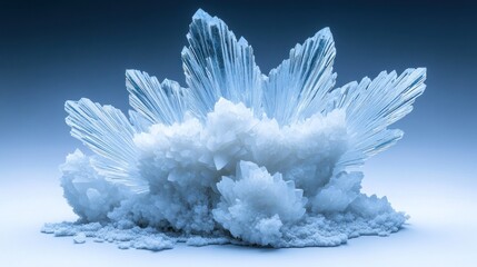 Aufkleber - Stunning Blue Crystal Cluster Formation Displayed