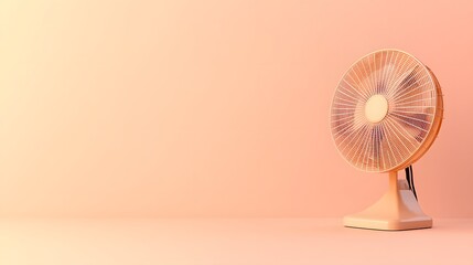 Aufkleber - A high-resolution image of an electric fan with a minimalist design, displayed on a plain, neutral background.