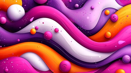 Poster - Dynamic Digital Artwork Featuring Mixed Media Elements, Swirling Colors, and Abstract Shapes in a Playful Composition with Vibrant Textures