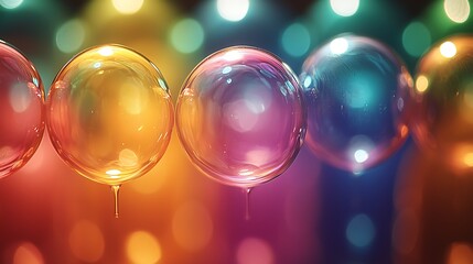 Poster - Soft Pastel Background with Intricate Overlapping Circles, Creating a Dreamy and Colorful Atmosphere for Creative and Artistic Projects
