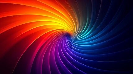 Poster - Vibrant Digital Swirl Pattern Showcasing Playful Harmony of Colors in a Spiraling Design Perfect for Creative Projects and Backgrounds