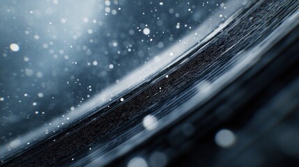 Poster - Abstract Blue Texture With Light Particles