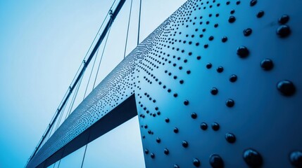 Poster - Modern Bridge Structure Detail Rivets and Steel