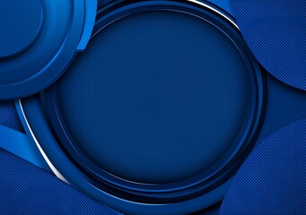 Poster - Digital technology backdrop. Digital data with a square blue pattern and pixel texture background.