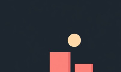 Poster - A black background with shape illustrations featuring transparent gradient colors that create a vibrant backdrop.