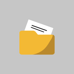 Poster - Open folder icon Vector design on white background