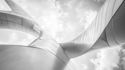 Poster - Abstract Modern Architecture Skyward View