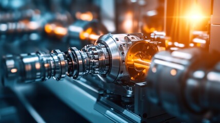 Poster - Industrial Machinery Precise Metalworking Process