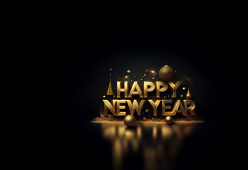 Poster - Elegant 3D gold 