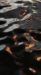 Poster - Captivating ripples of water with golden reflections, creating a serene and mesmerizing ambiance.