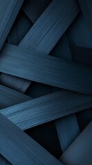 Poster - Elegant interwoven blue wooden texture background with a sophisticated feel.