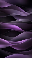 Poster - Abstract waves of purple and black, creating a calm and mysterious atmosphere.