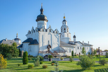 Wall Mural - The ancient Assumption Cathedral in the Assumption Monastery on a quiet evening, Sviyazhsk. Tatarstan